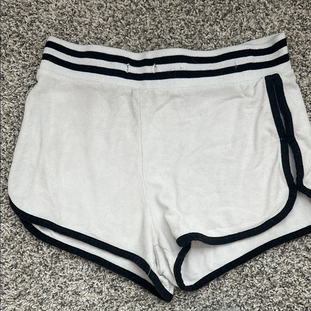White and Black Women's Shorts